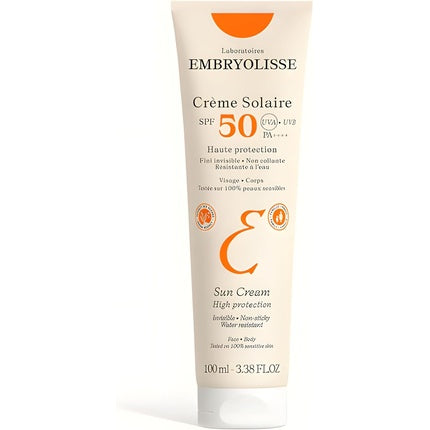 Cremă de protecție solară, Embryolisse, SPF 50, față și corp