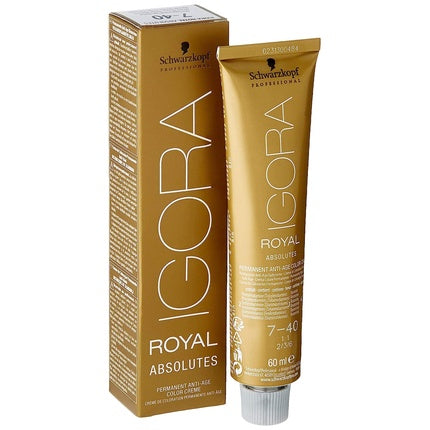 Vopsea de păr, Schwarzkopf, Igora Royal 7-40, blond mediu