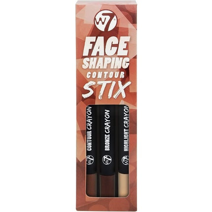 Set Contur, W7, Face Shaping, maro/negru