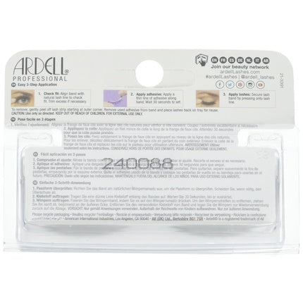 Gene False Ardell Double Up 209, Set Top & Bottom, Negru