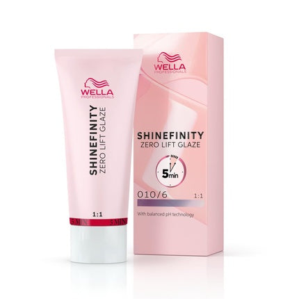 Vopsea de păr, Wella, Shinefinity 010/6, blond deschis violet
