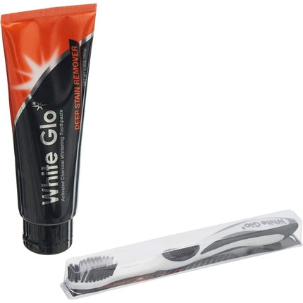 Pasta de dinți White Glo, Charcoal Deep Stain Remover, 100ml