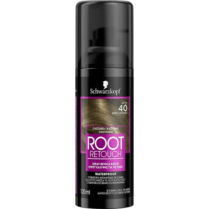 Spray culoare radacini, Schwarzkopf Root Retoucher, Castaniu, 120ml