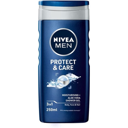 Gel de duș, Nivea, Men Protect & Care, 250 ml