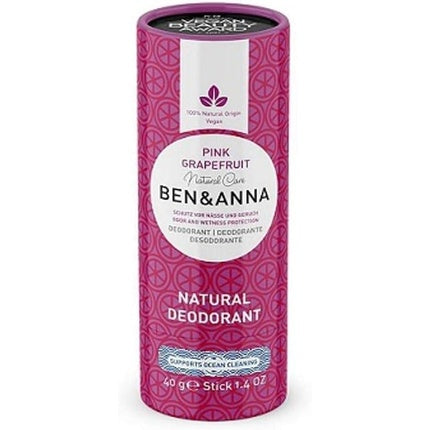 Deodorant, Ben&Anna, Pink Grapefruit, 40g