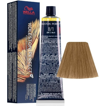 Vopsea de par, Wella, Koleston Perfect ME+ Rich Naturals 8/1, 60ml