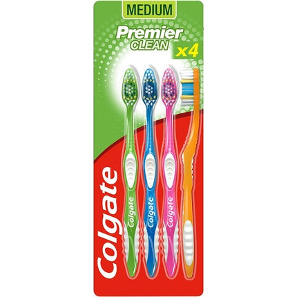 Periuță de dinți, Colgate, Premier Clean, 4 buc., alb
