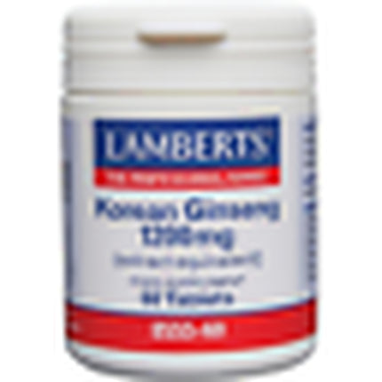 Supliment Lamberts, Korean Ginseng, 1200mg
