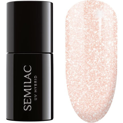 Lac de unghii gel, Semilac, 578 Glow Together, roz sidefat
