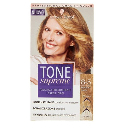 Vopsea de păr, Schwarzkopf, Tone Supreme 8.5, Blond Auriu