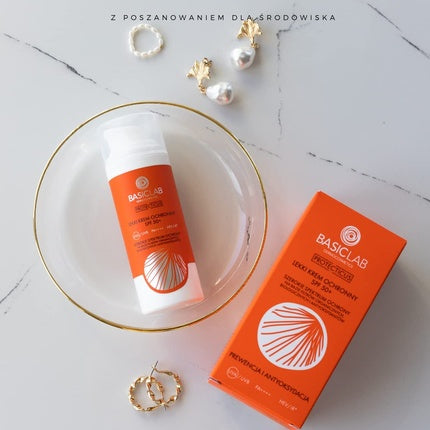 Emulsie Protecție Solară, Basiclab, SPF50+, portocaliu 50ml