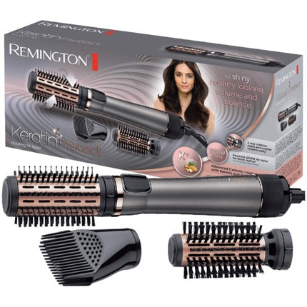 Set ustensile coafare, Remington, Rotating Hot Air Brush, 3 accesorii