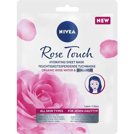 Masca hidratantă, Nivea, Rose Touch, 1 bucată