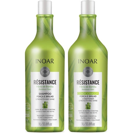 Set Îngrijire Păr, Inoar, Resistance Bambu, Verde