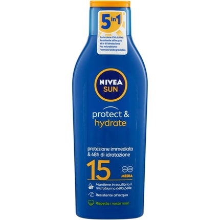 Lotiune solara Nivea Sun Protect & Hydrate, SPF 15, 200 ml