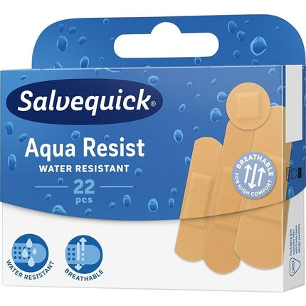 Plasturi rezistenți la apă, Salvequick, Aqua Resist, 22 bucăți