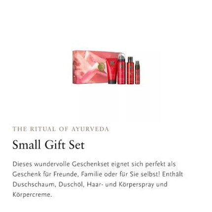 Set cadou baie si corp, Rituals, The Ritual of Ayurveda, trandafir, ulei de migdale dulci