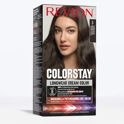 Vopsea de păr, Revlon, ColorStay Longwear 3, Maro Închis