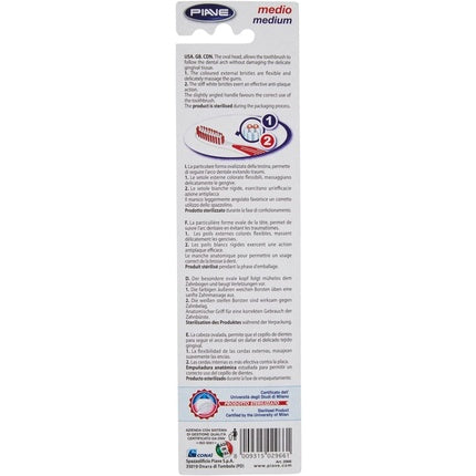 Periuță dinți, Piave, Biattivo, roșu, medium