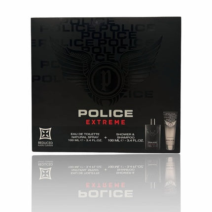 Set cadou parfum bărbați, Police, Extreme, negru