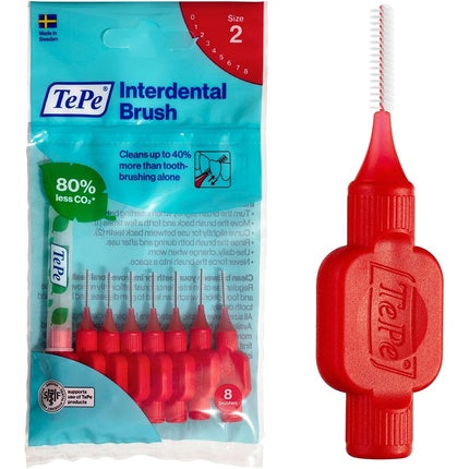 Periute interdentare, Tepe, Original, 0.5mm, 8 bucati, rosu