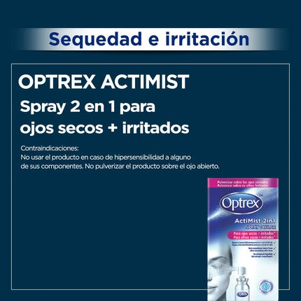 Spray ocular, Optrex, Actimist 2in1, 10 ml
