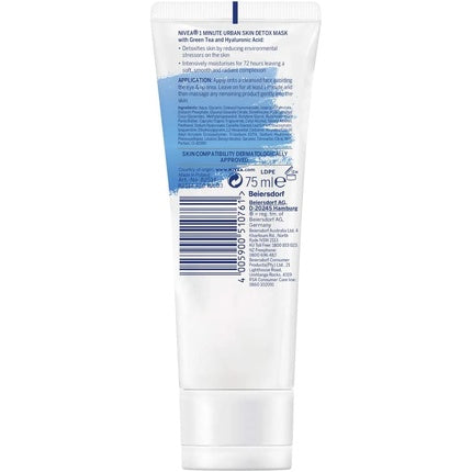 Masca Hidratanta, Nivea, 1 Minute Urban Detox, 75ml