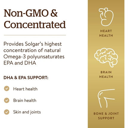 Omega 3, Solgar, Triple putere, 50 capsule