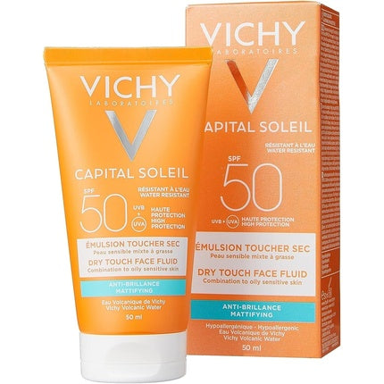 Crema de fata matifianta cu SPF 50, Vichy Capital Soleil, 50ml