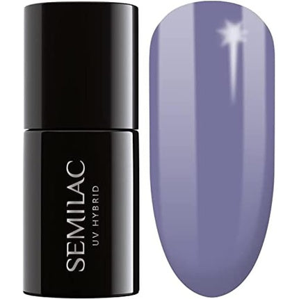 Lac de unghii Semilac UV Hybrid 7ml Violet gri