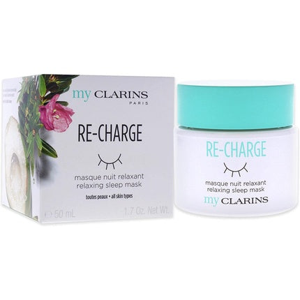 Masca de noapte Clarins My Clarins Re-Charge, alb, 50ml