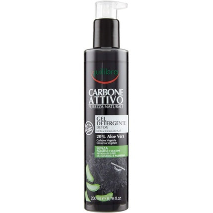 Gel de curățare Equilibra Attivo Charcoal 200 ml