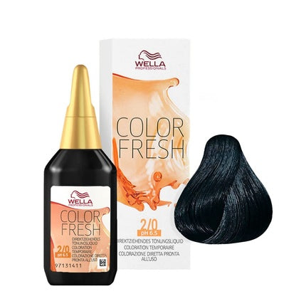 Vopsea pentru păr, Wella, Color Fresh Gloss Tint, 2/0 Negru, 75ml