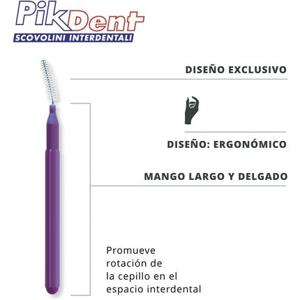 Periuțe interdentare, Pikdent, Tytex, mov, 0.5mm