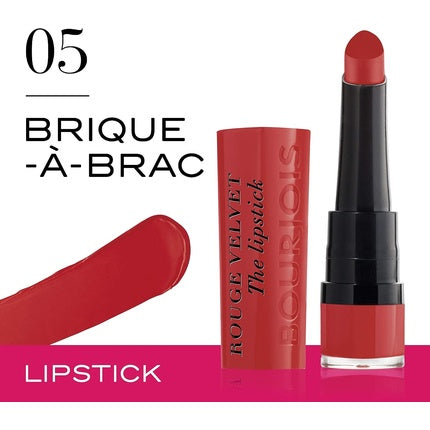 Ruj, Bourjois, Rouge Velvet The Lipstick, 05 Brique-A-Brac, 2.4g