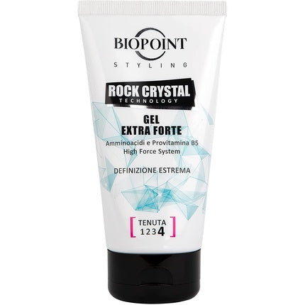 Gel păr Biopoint Rock Crystal Extra Forte, 150ml, alb-negru