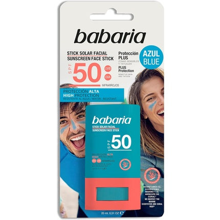 Stick de protecție solară, Babaria, Protection Plus F-50, albastru