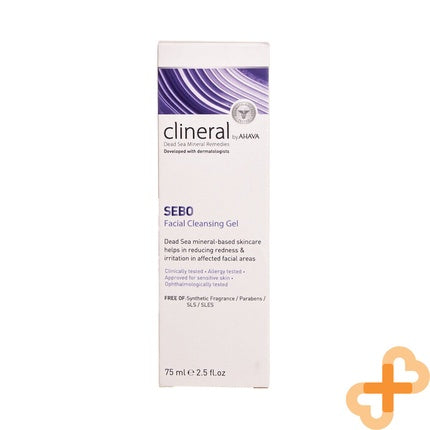 Gel curățare față, Ahava Clineral Sebo, 75 ml, alb