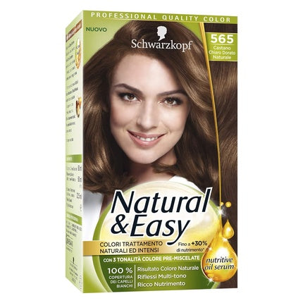 Vopsea de păr, Schwarzkopf, Natural & Easy, Light Brown Golden
