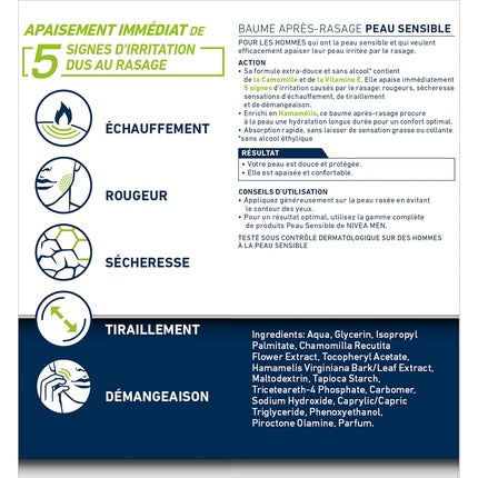 Balsam aftershave Nivea Men Sensitive Skin, 100ml, muțețel