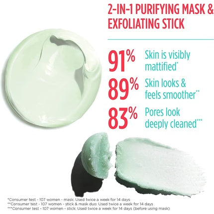 Stick + mască anti-puncte negre, Clarins, My Clarins Clear-Out, 50ml