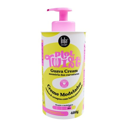 Cremă modelatoare păr, Lola, Plot Twist, roz, 480g
