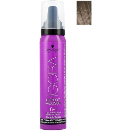 Vopsea semi-permanentă păr, Schwarzkopf Igora Expert Mousse, blond deschis, 100ml
