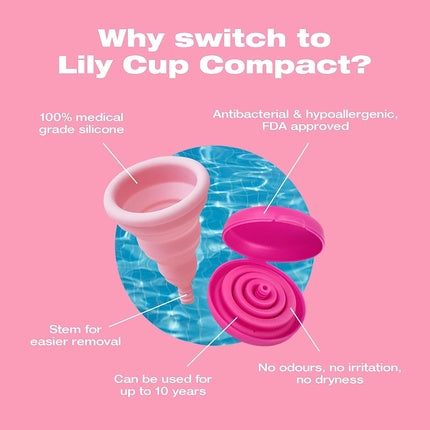 Cupă menstruală, Intimina, Lily Cup Compact, roz, mărime mică