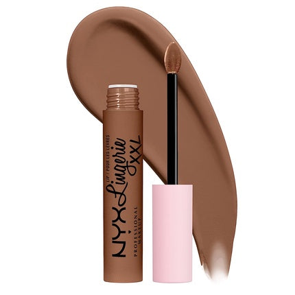 Ruj lichid, NYX, Lip Lingerie XXL, maro