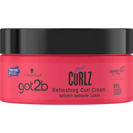 Cremă bucle, Got2b, Curlz, 200ml, roz