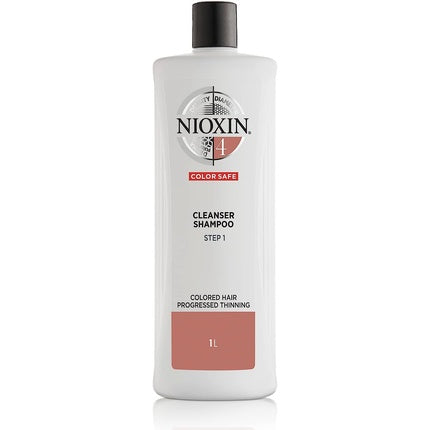 Tratament păr Nioxin System 4, 1L, pentru păr vopsit, subțiere avansată