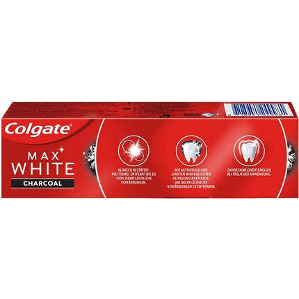 Pastă de dinți, Colgate, Max White Charcoal, 75ml