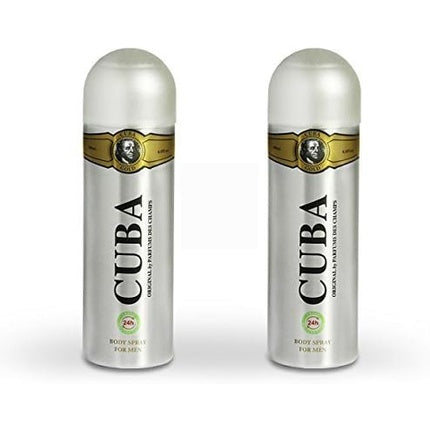 Spray deodorant, Cuba, Gold, 200ml