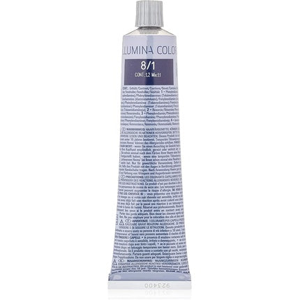 Vopsea permanentă păr, Wella Illumina Color, 8/1 Blond Cenușiu Deschis 60ml